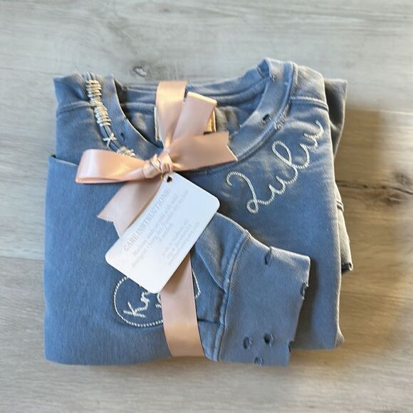 Sew Kitschy LuLu Sweatshirt Blue New in packaging - Picture 3 of 5